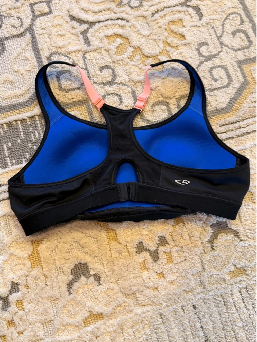 Champion C9 Blue & Black Racerback Sports Bra size small